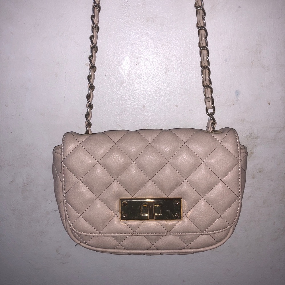 Blush pink long strap